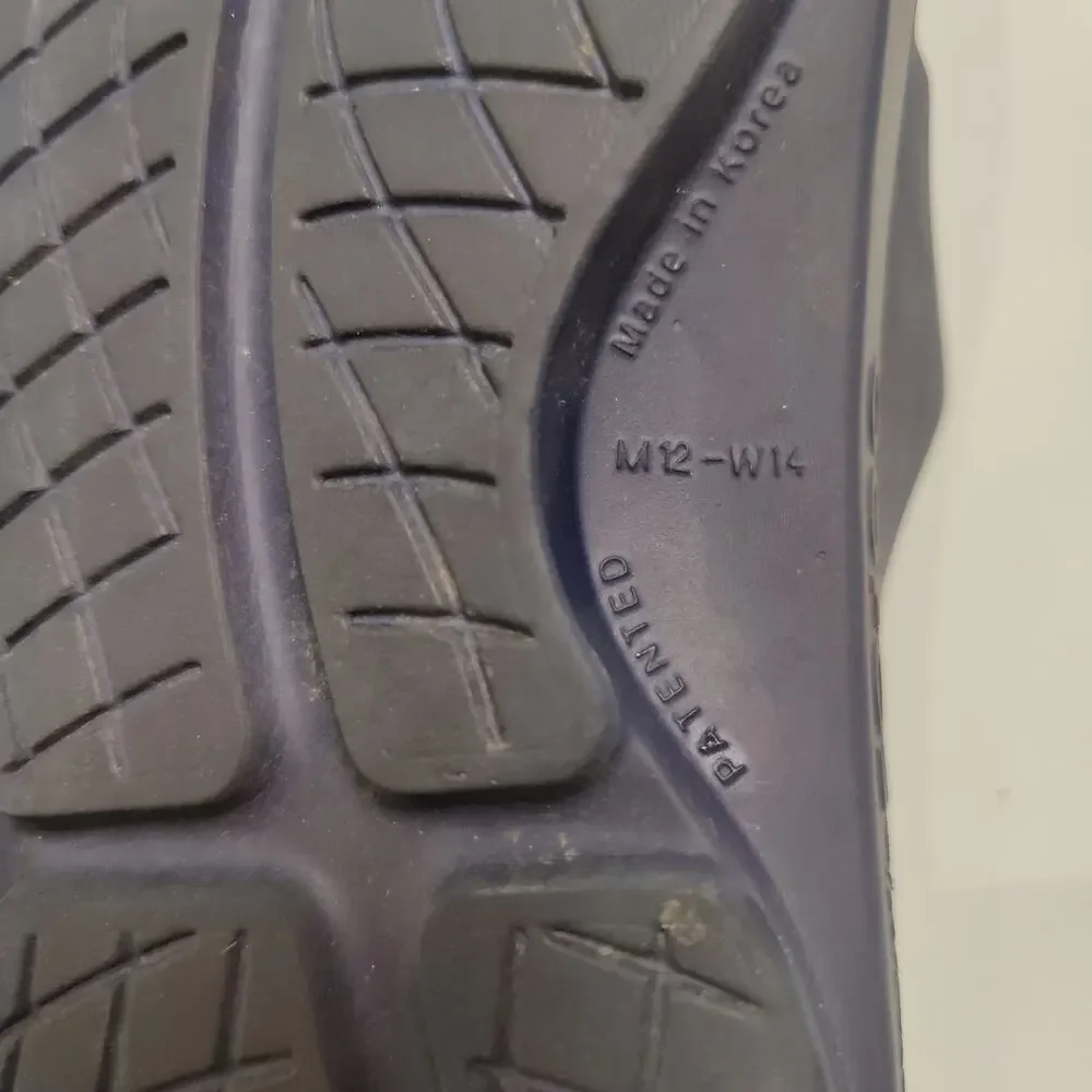 OOFOS M12-W14 OOahh Impact Absorption Recovery Comfort Slide Sandals Navy